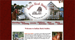 Desktop Screenshot of indianrockstables.com