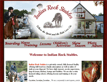 Tablet Screenshot of indianrockstables.com